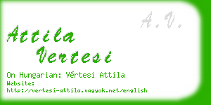 attila vertesi business card