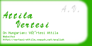 attila vertesi business card